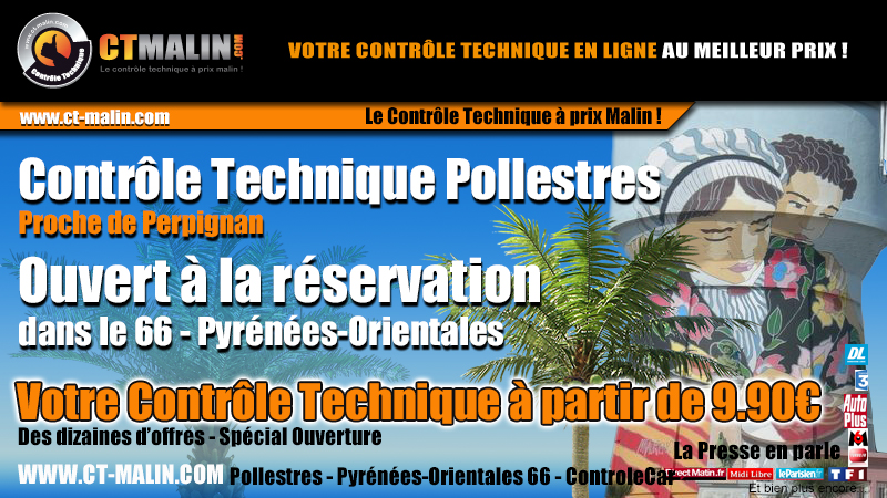Pollestres contrôle technique Perpignan